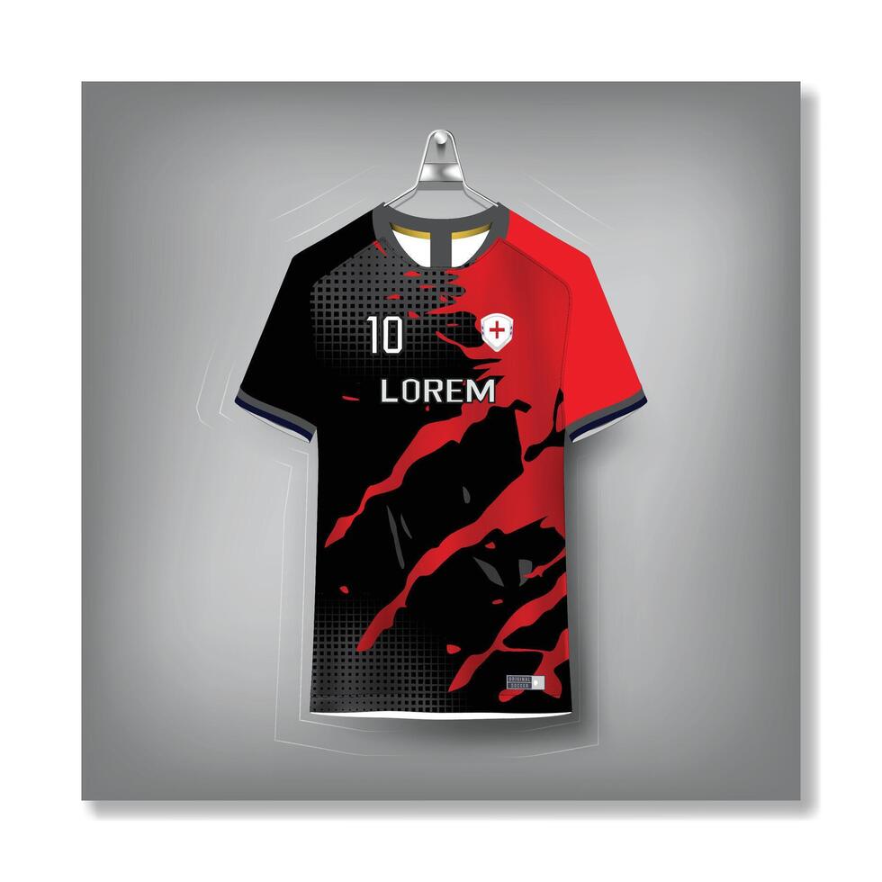 Jersey template sport t shirt design vector