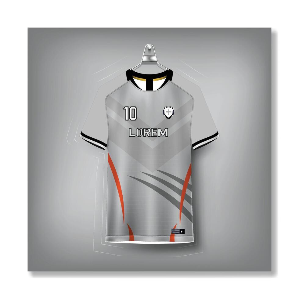 Free soccer jersey template sport t shirt design vector