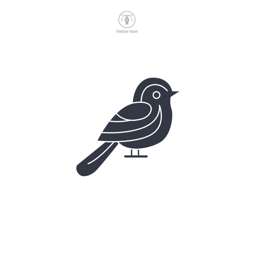 Bird Icon symbol illustration isolated on white background vector