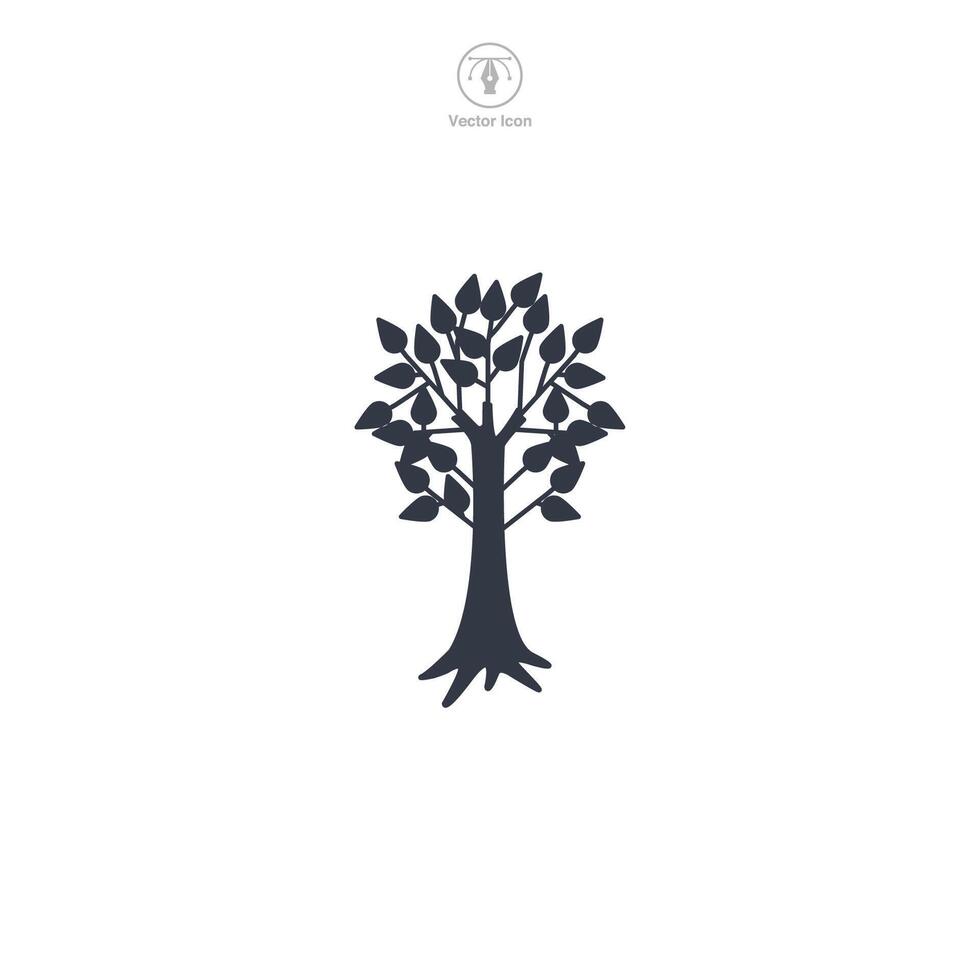 Nature Tree Icon symbol illustration isolated on white background vector