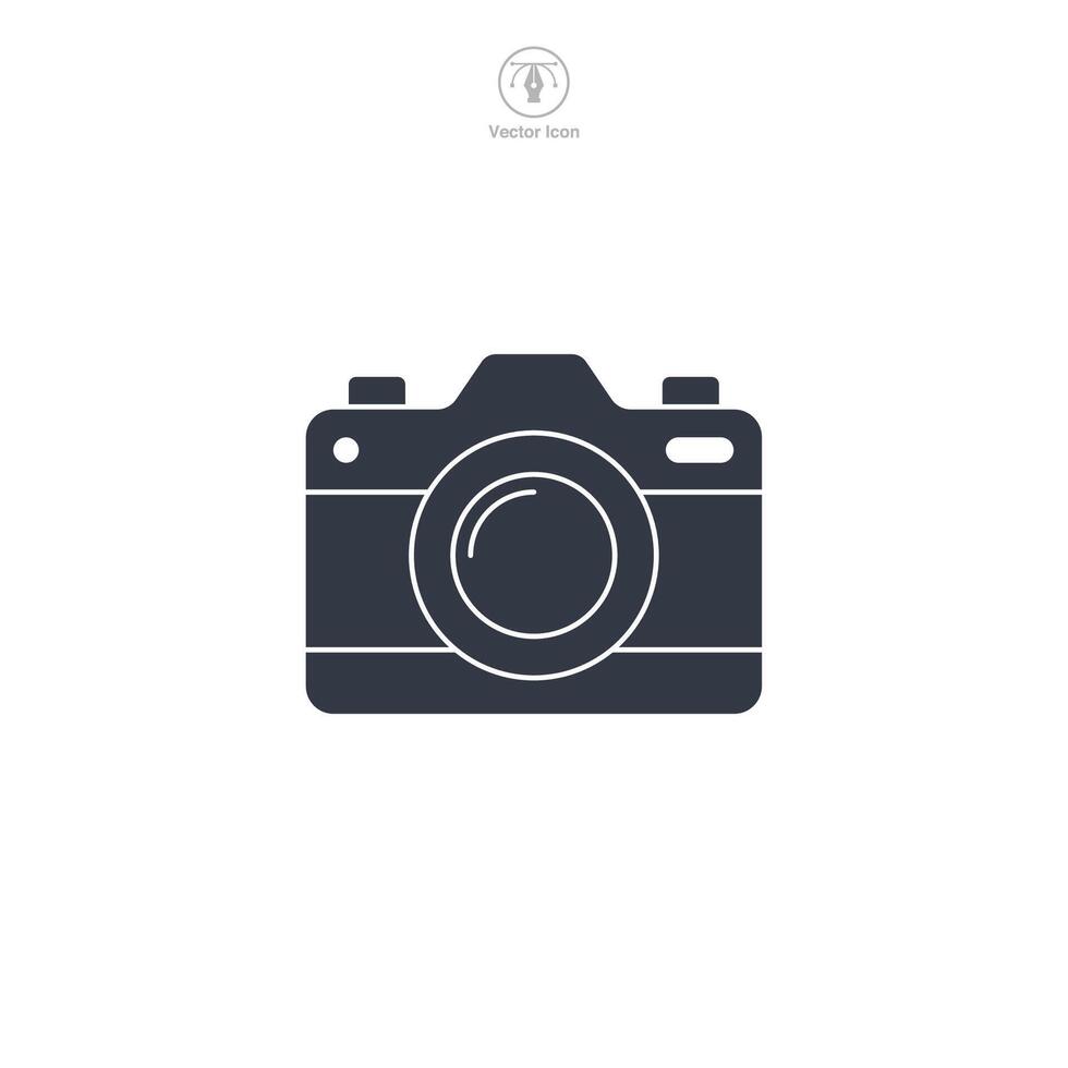 Camera Icon symbol illustration isolated on white background vector