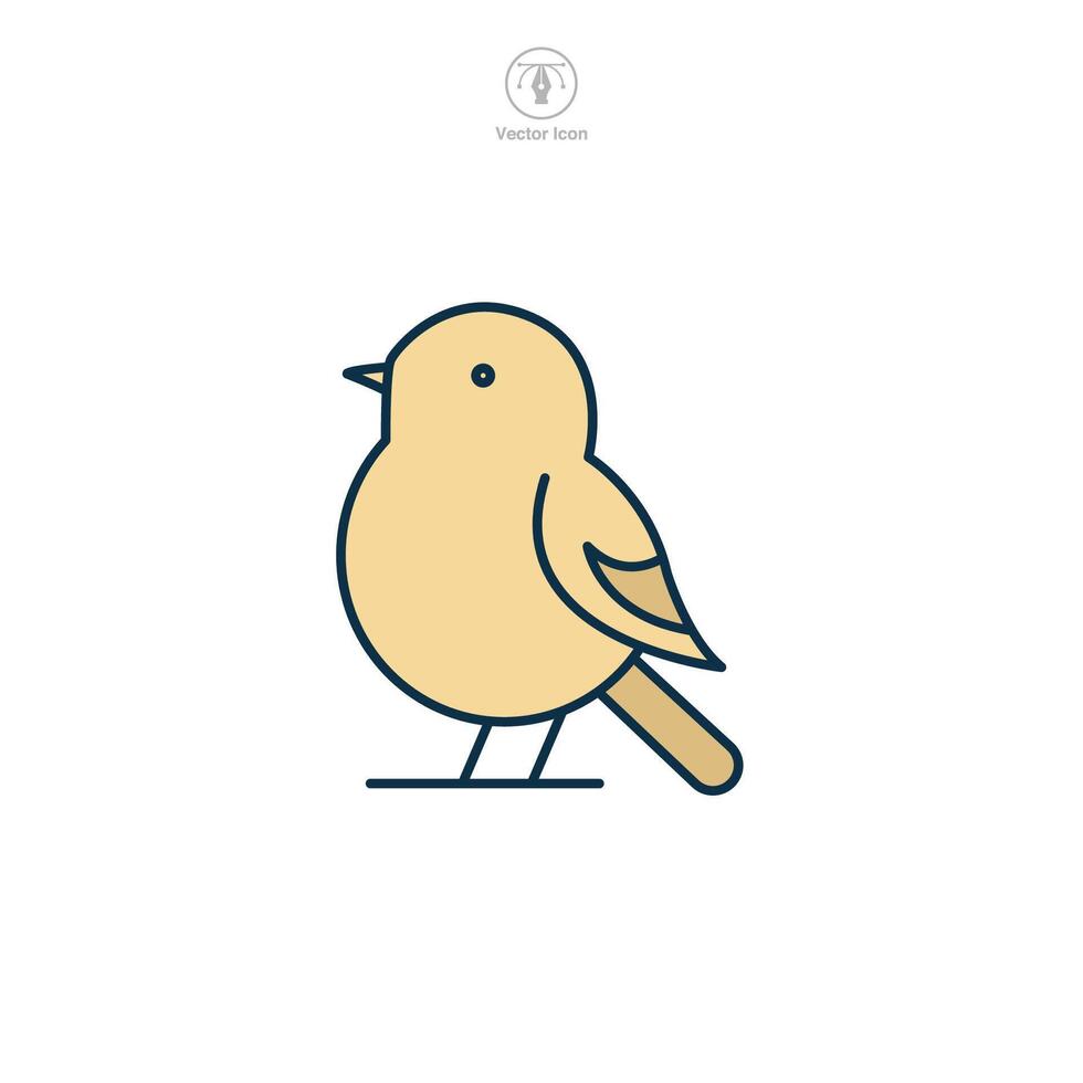 Bird Icon symbol illustration isolated on white background vector