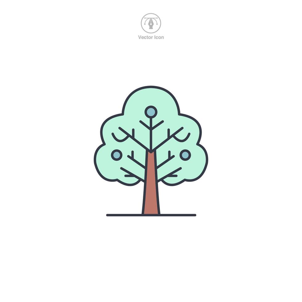 Nature Tree Icon symbol illustration isolated on white background vector