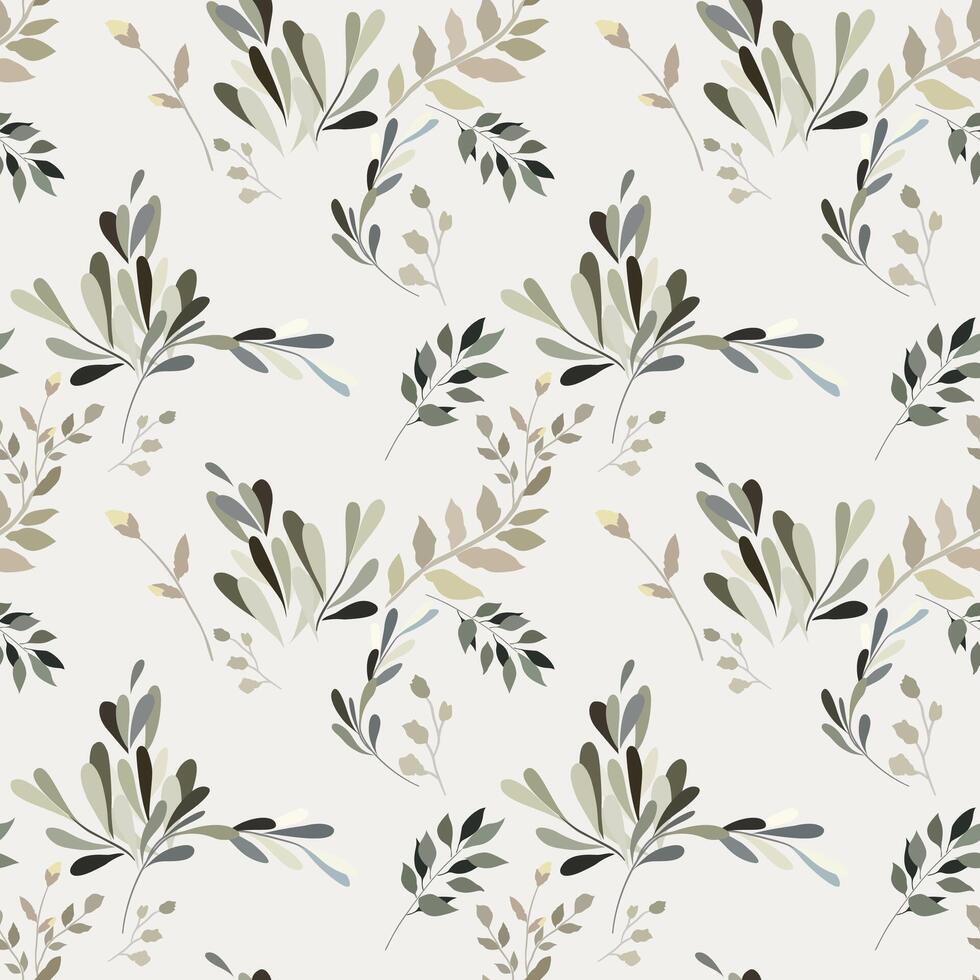Seamless abstract flower blooming design. Pattern with floral seamless. Grunge textured abstract art with flower and plants in watercolor style. vector