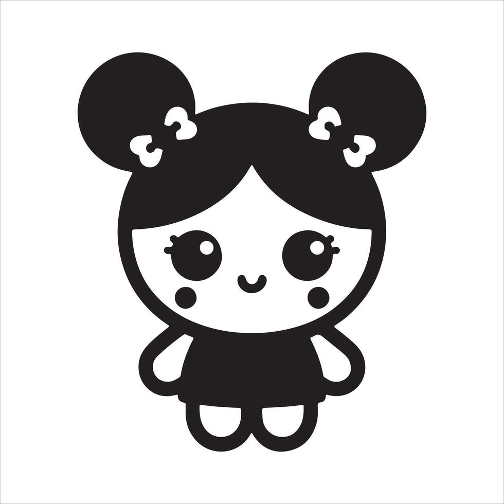 A Doll Art Illustration vector