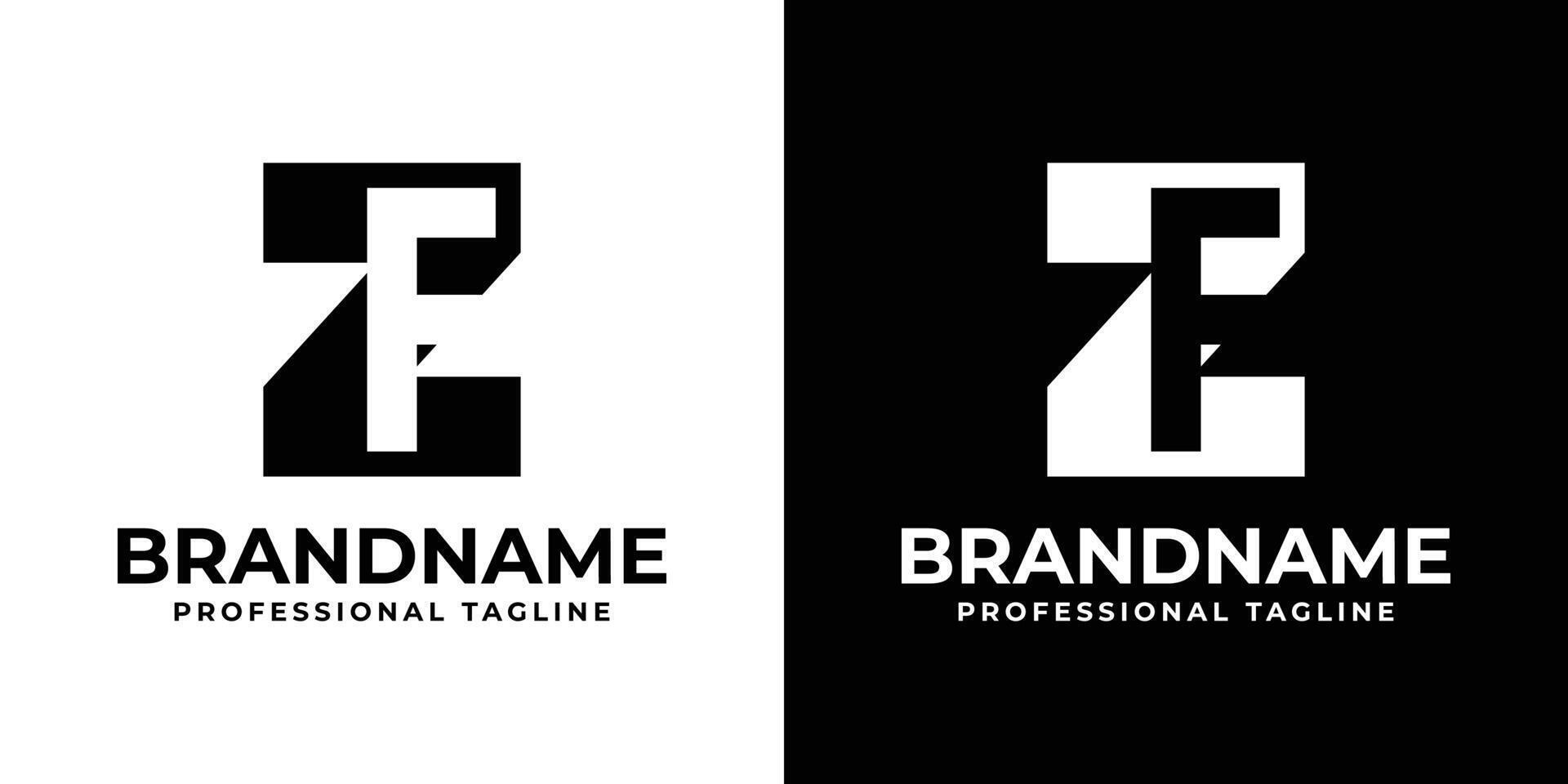 Letters ZF Monogram Logo, suitable for any business ZF or FZ initials vector