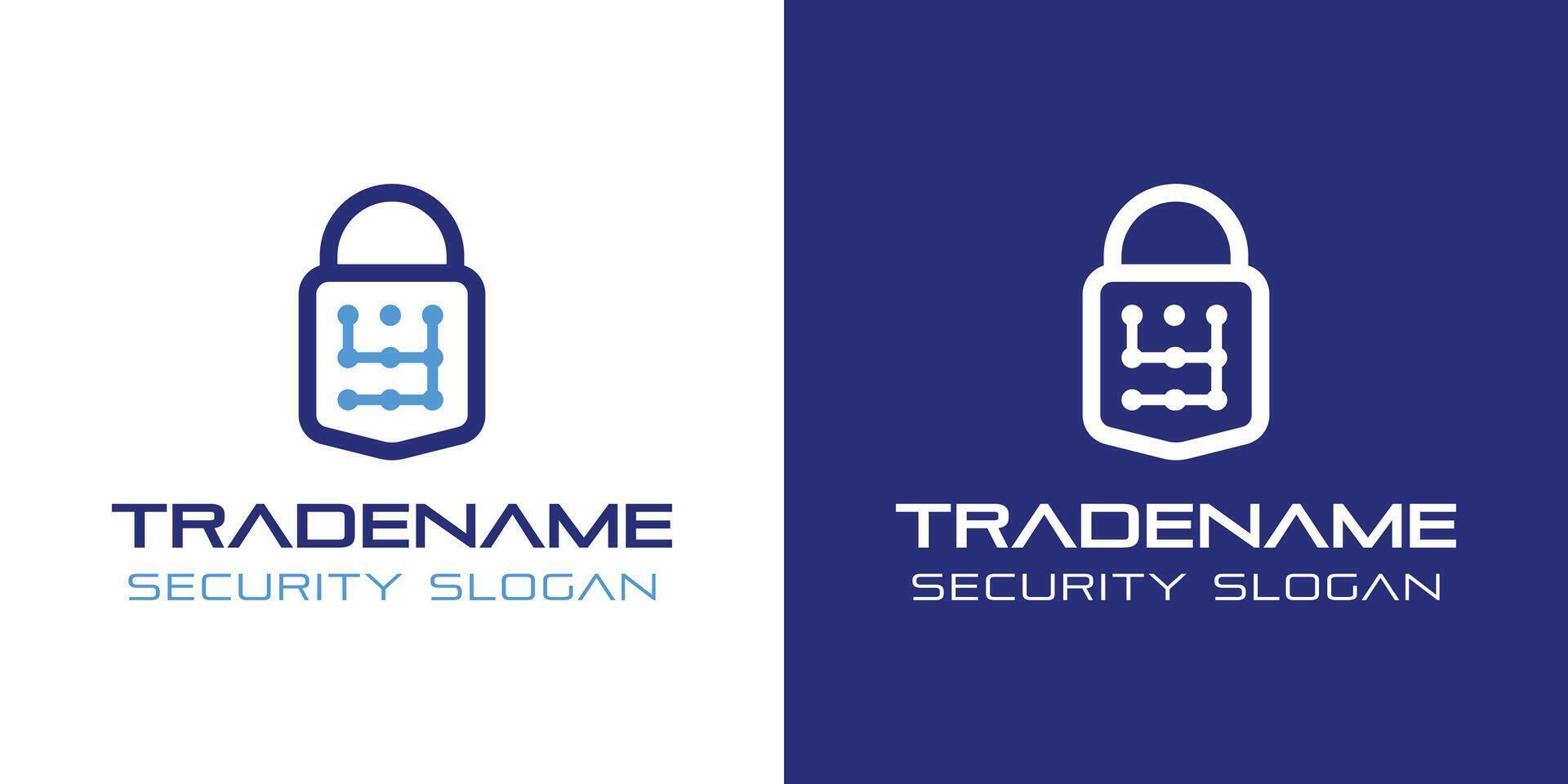 Initial Y Lowercase Smart Lock Logo, Perfect for Digital Padlock and Residential Security Services vector