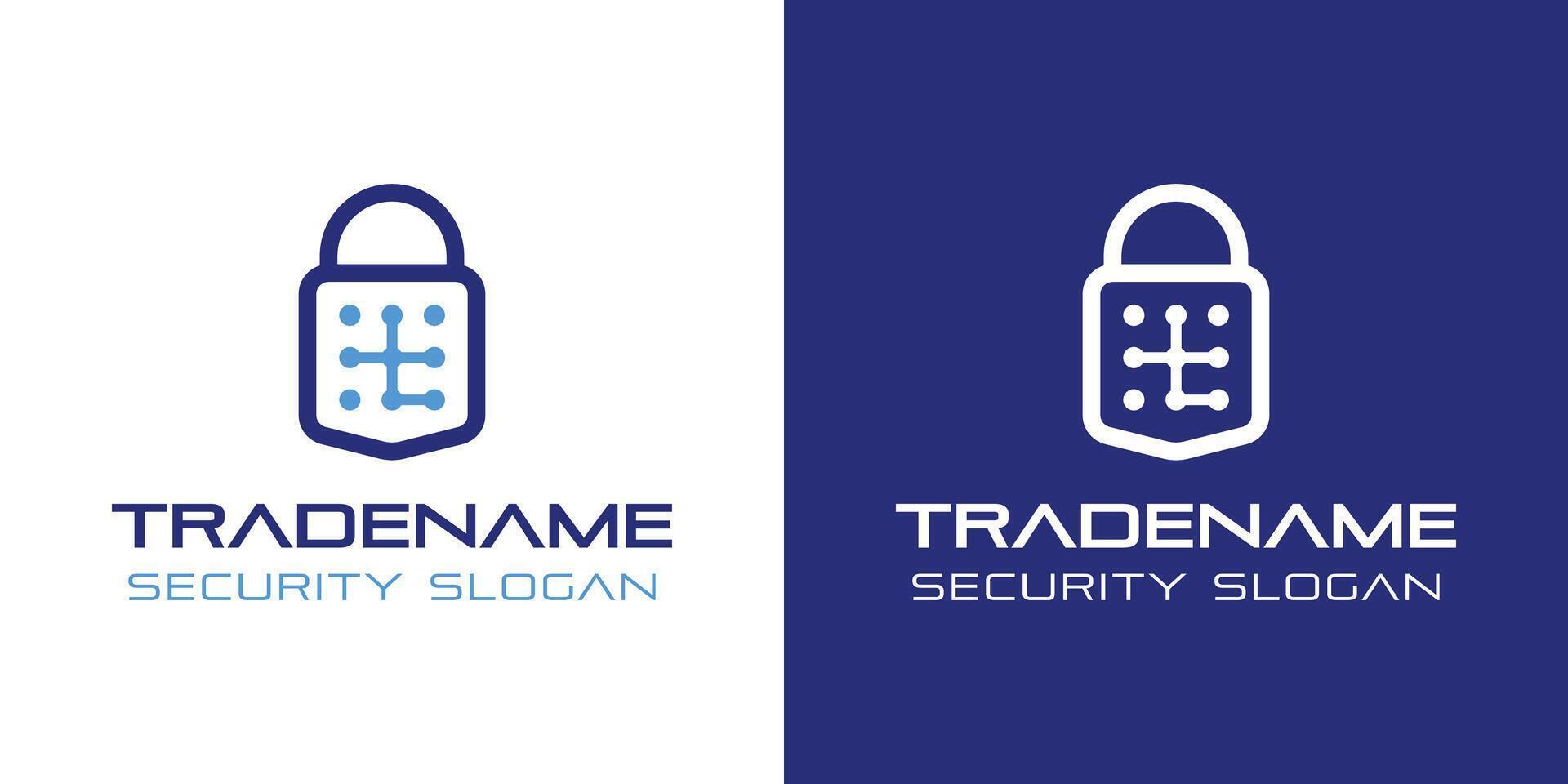 Initial T Lowercase Smart Lock Logo, Perfect for Digital Padlock and Residential Security Services vector