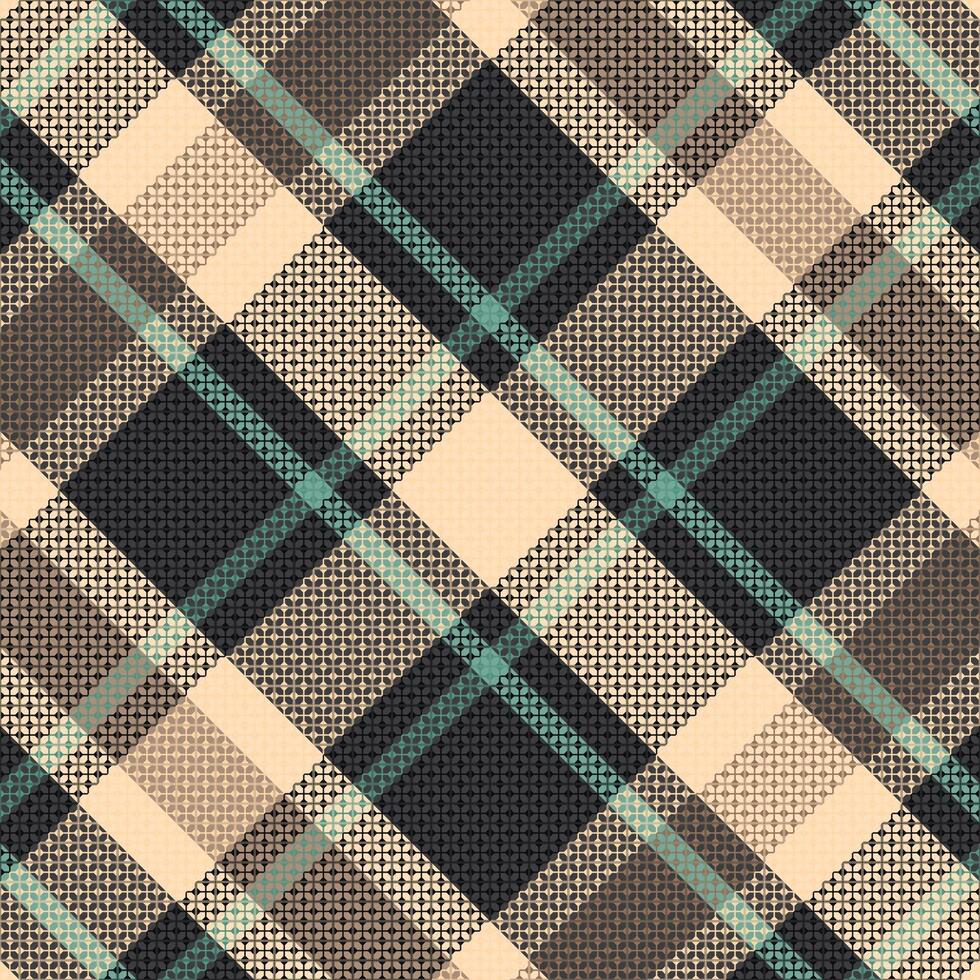 Tartan plaid pattern with texture. vector