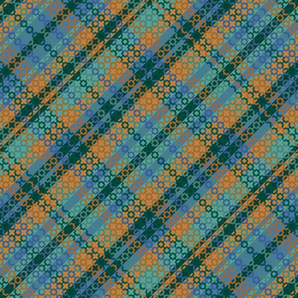 Tartan plaid pattern with texture. vector