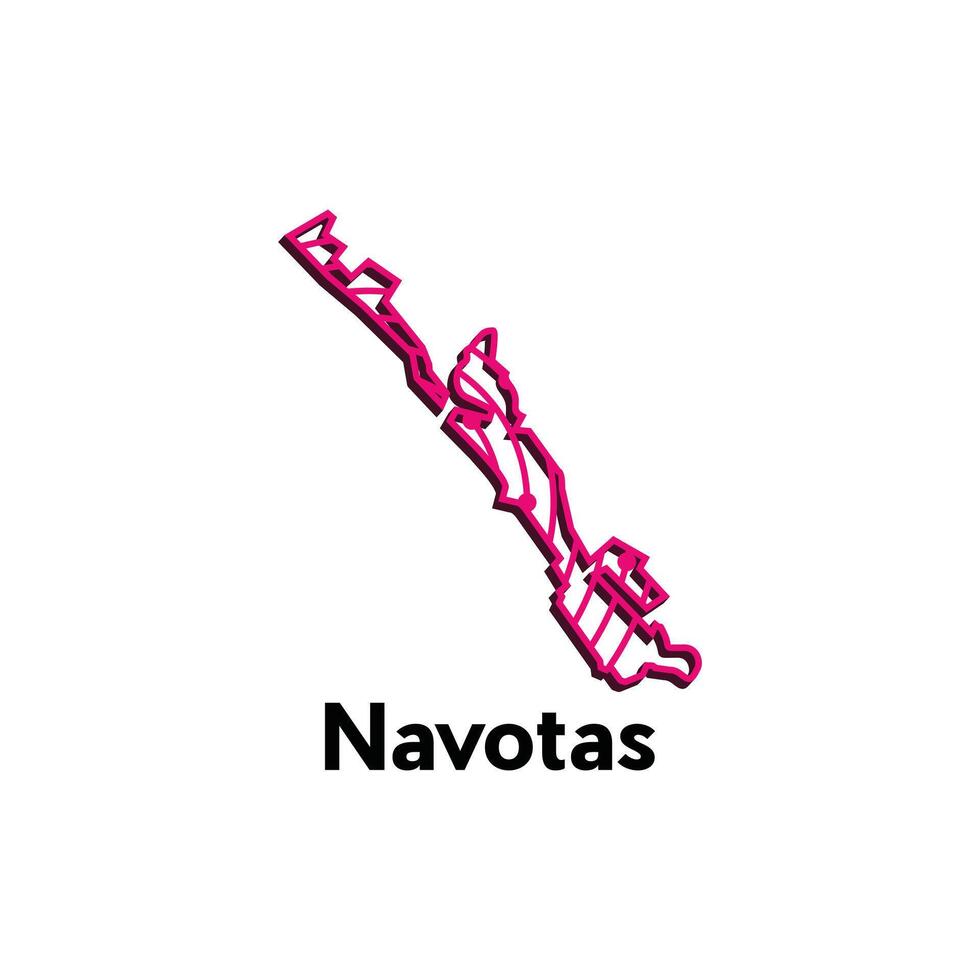 Map City of Navotas. map of the Philippines Country. Borders of for your design with line and dot style technology design template vector