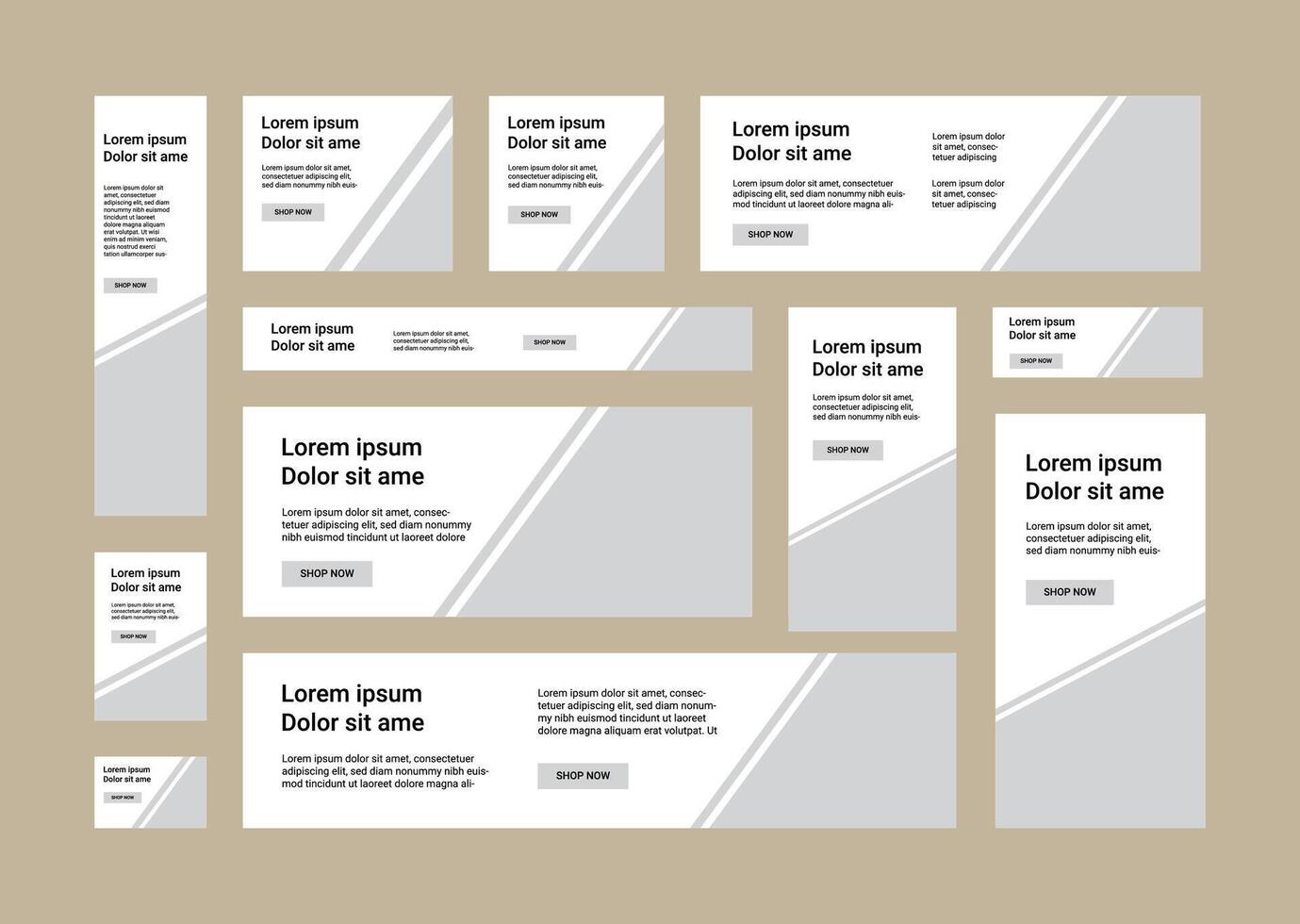 Web Banner Template Design vector