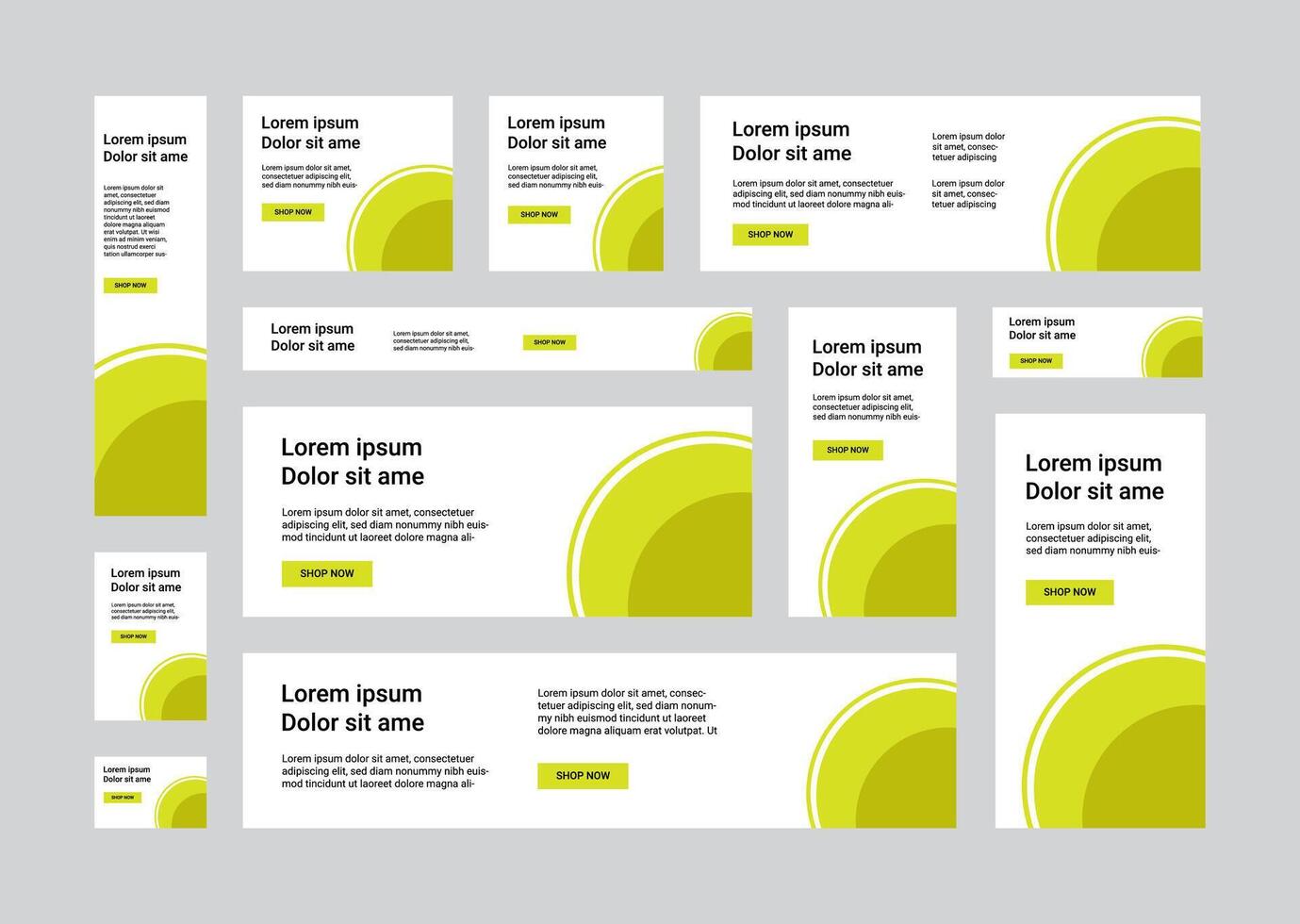Web Banner Template Design vector