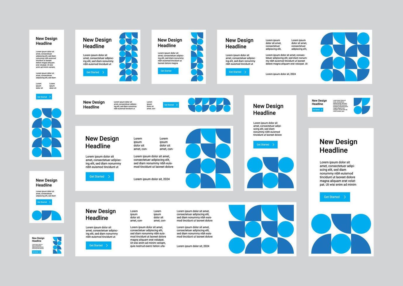 Web Banner Template Design vector