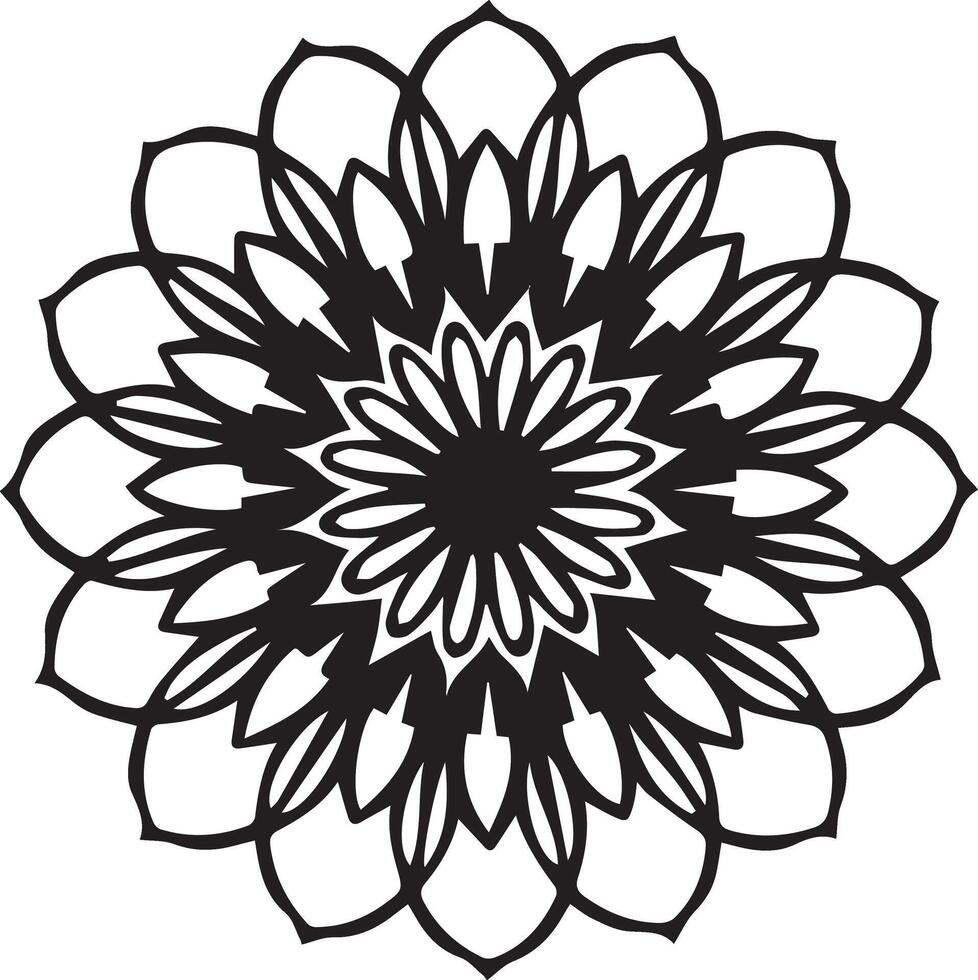 new stylish mandala art design vector
