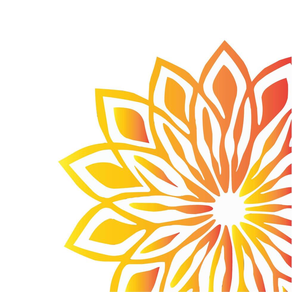 new stylish mandala art design vector