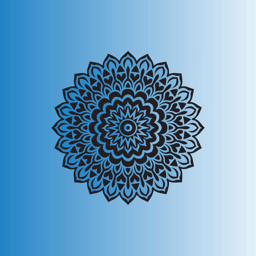 new stylish mandala art design vector