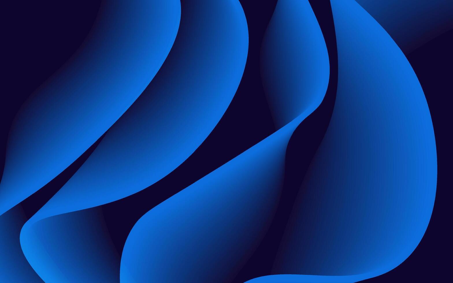 Abstract Blue Curved Layers Background vector