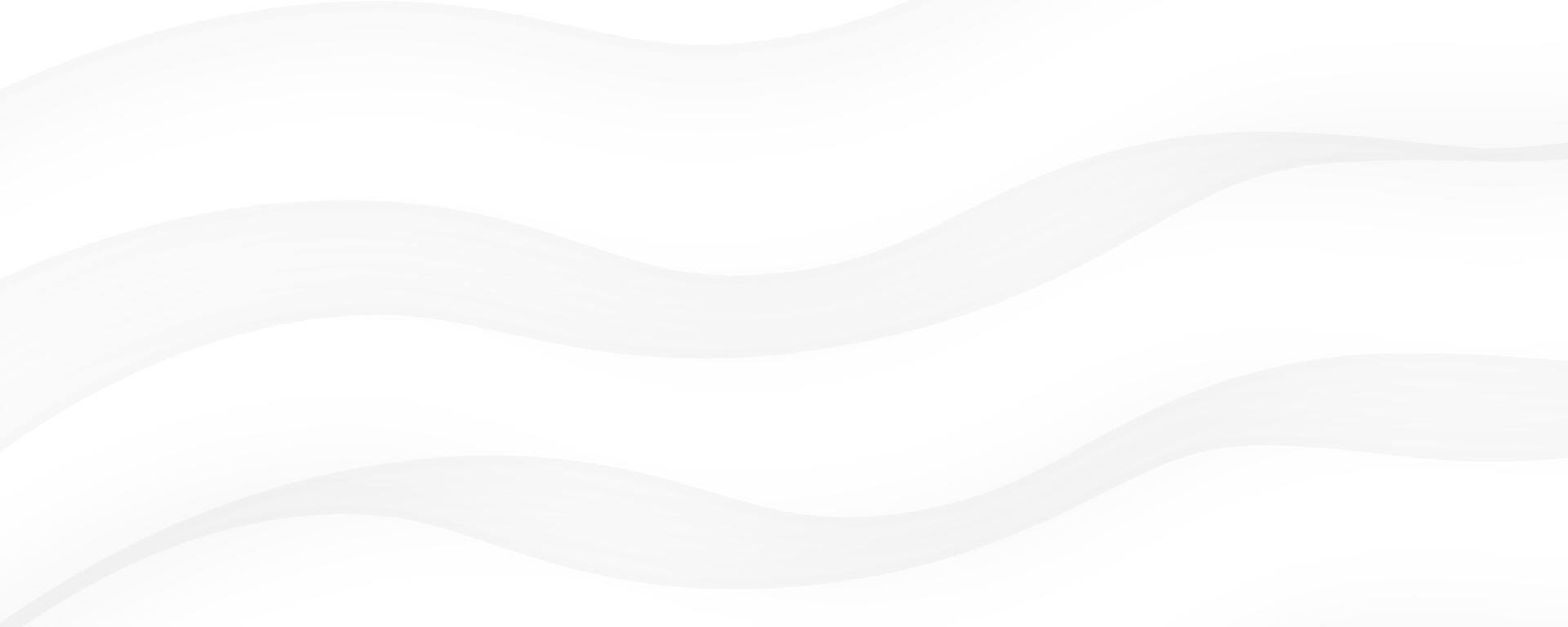 Abstract White Wavy Lines Background vector