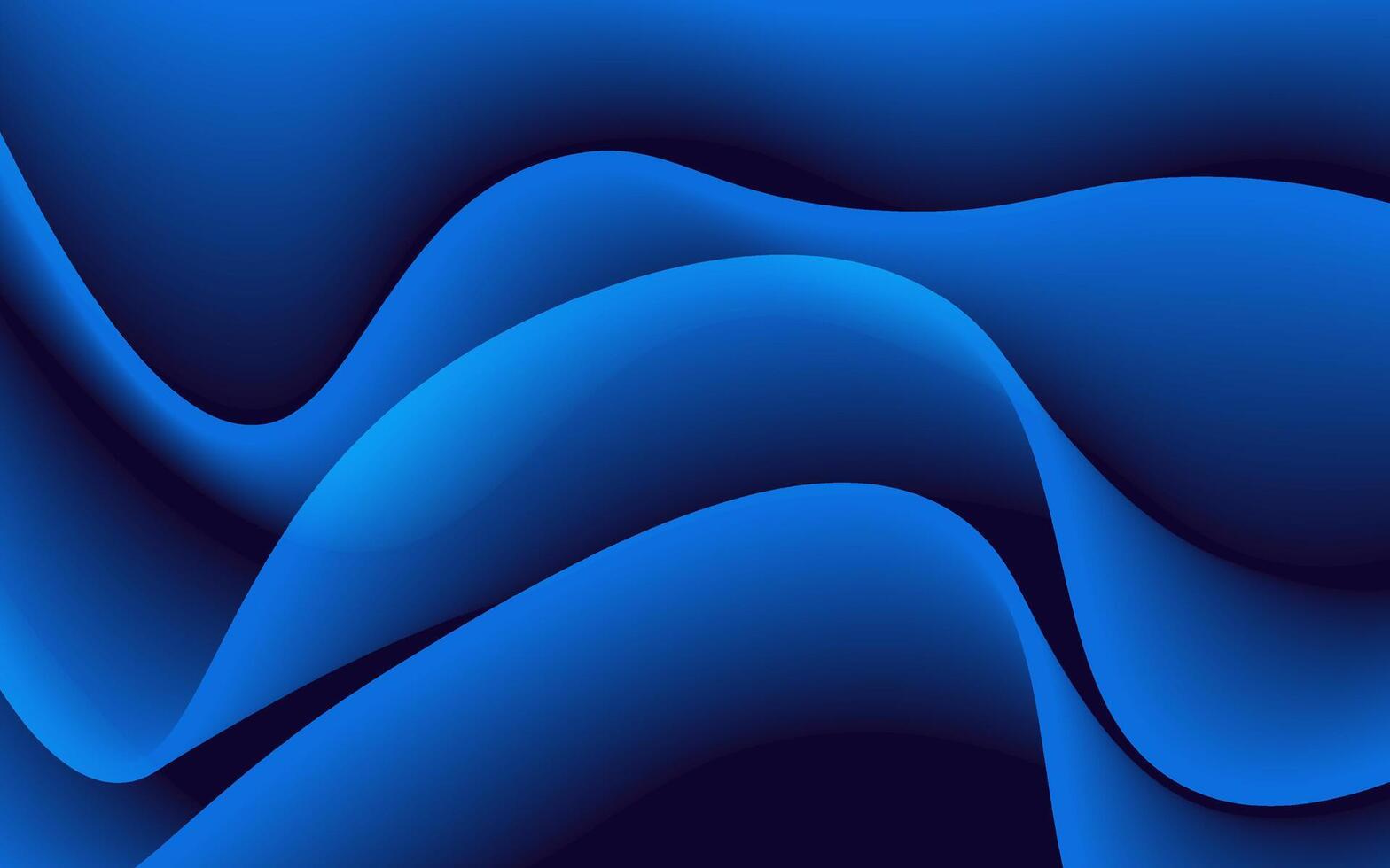 Abstract Blue Curved Layers Background vector