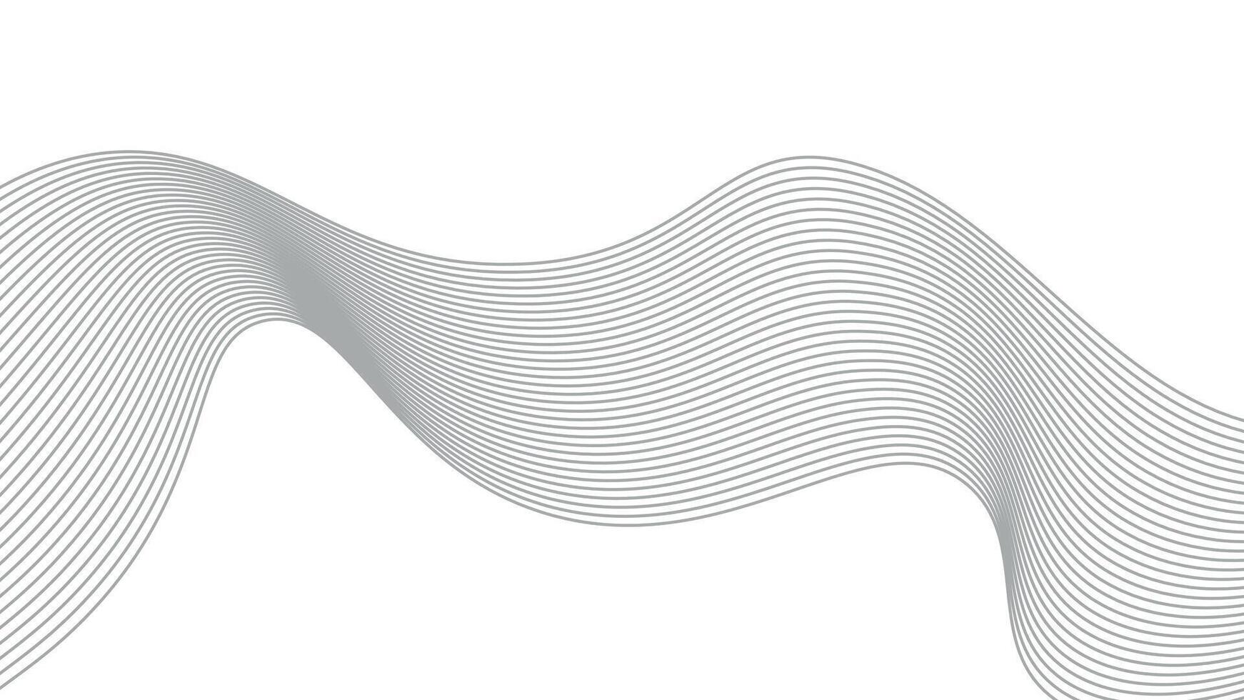 Abstract wavy line background dynamic sound wave wavy pattern stylish line art pattern design vector