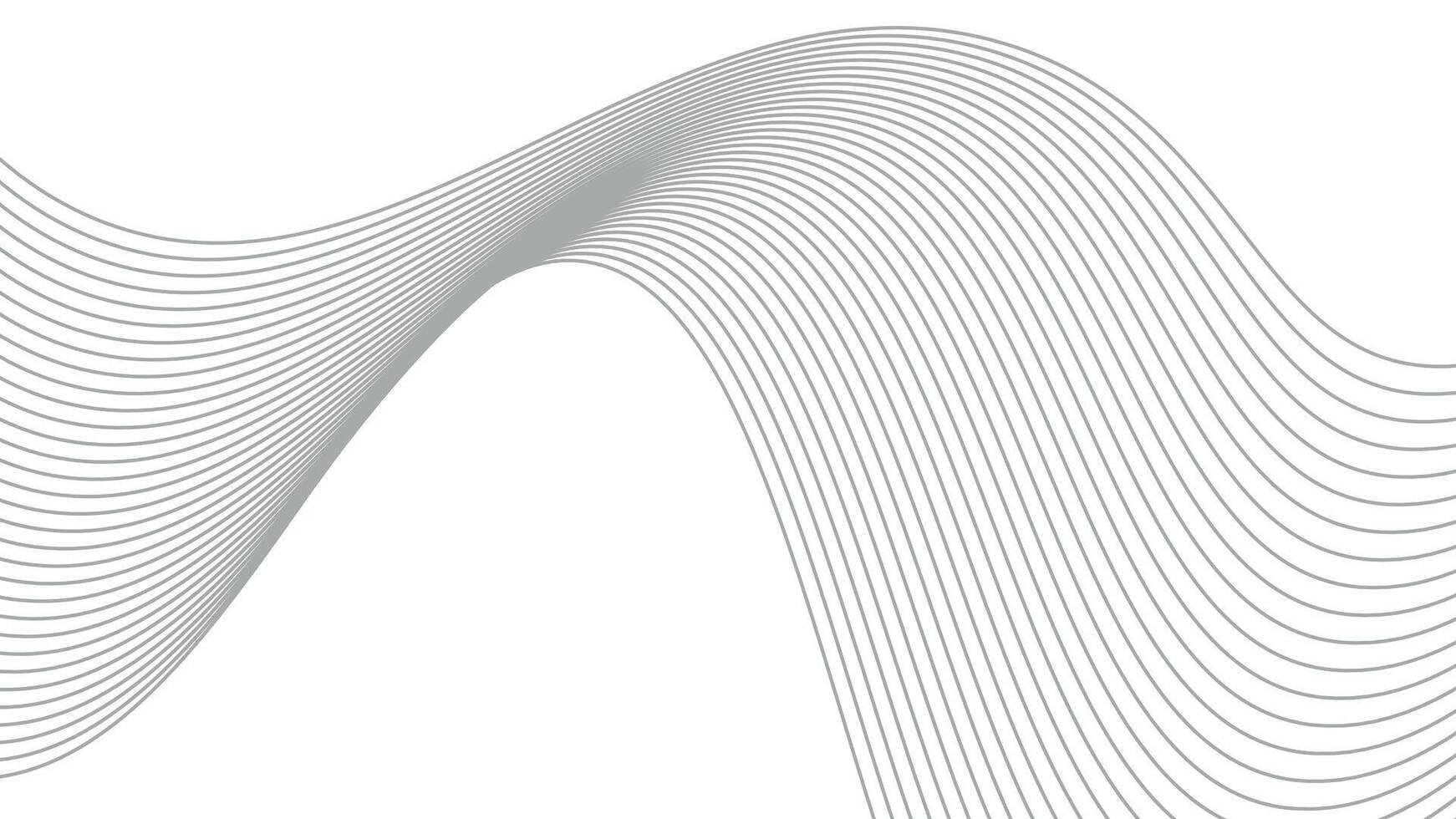 Abstract wavy line background dynamic sound wave wavy pattern stylish line art pattern design vector