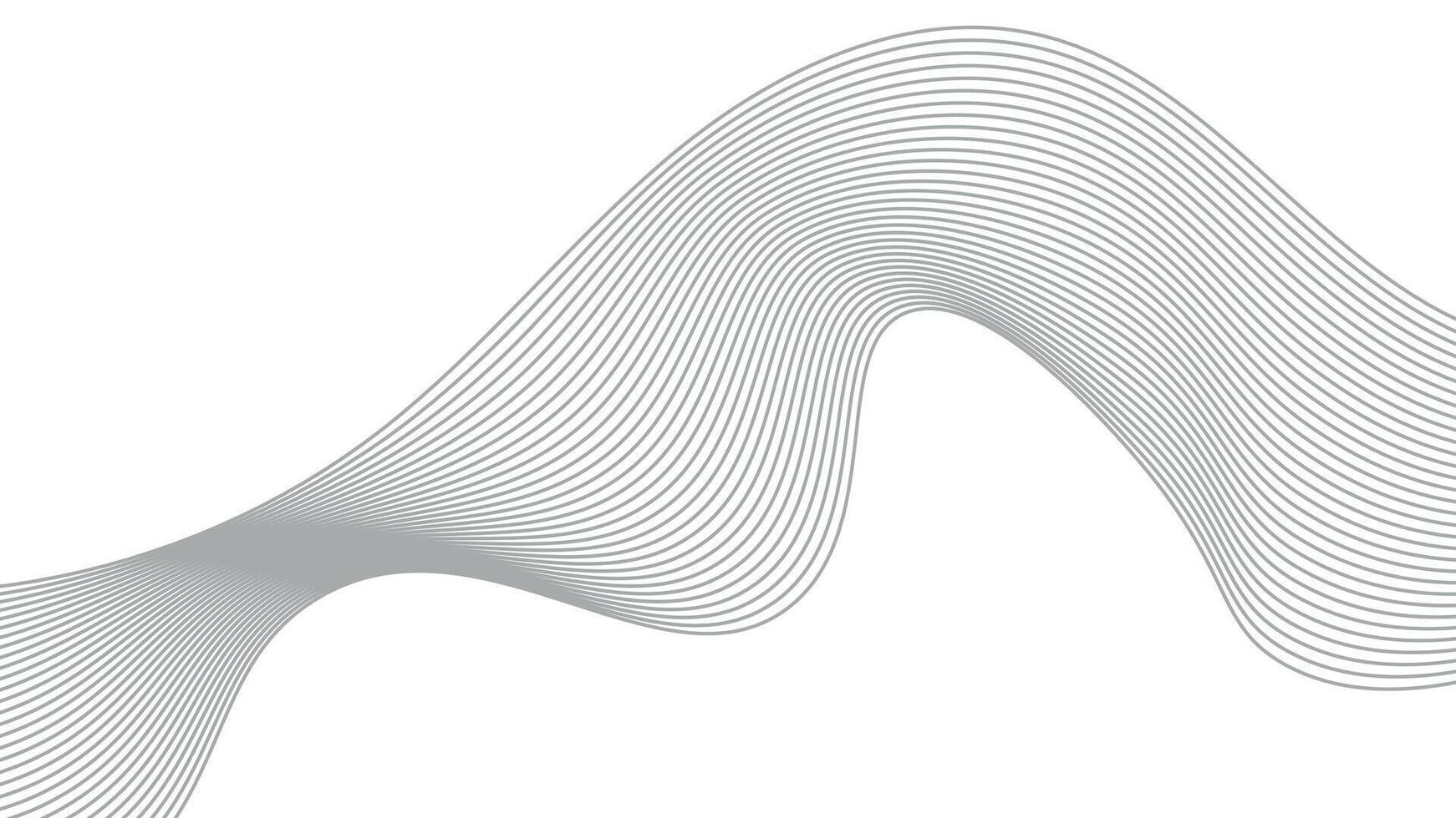 Abstract wavy line background dynamic sound wave wavy pattern stylish line art pattern design vector