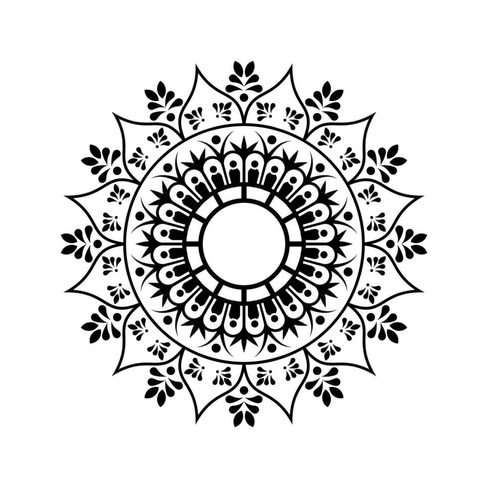 Simple Floral Mandala Design, Design Concept vector