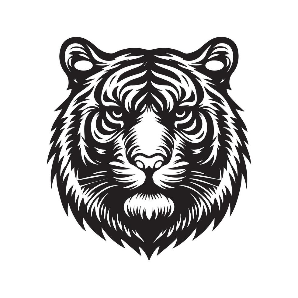 illustration of Tiger head vector