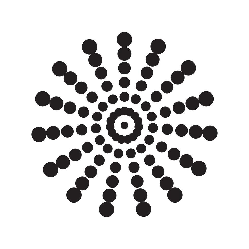 Dotted Monochrome Abstract Dotted vector