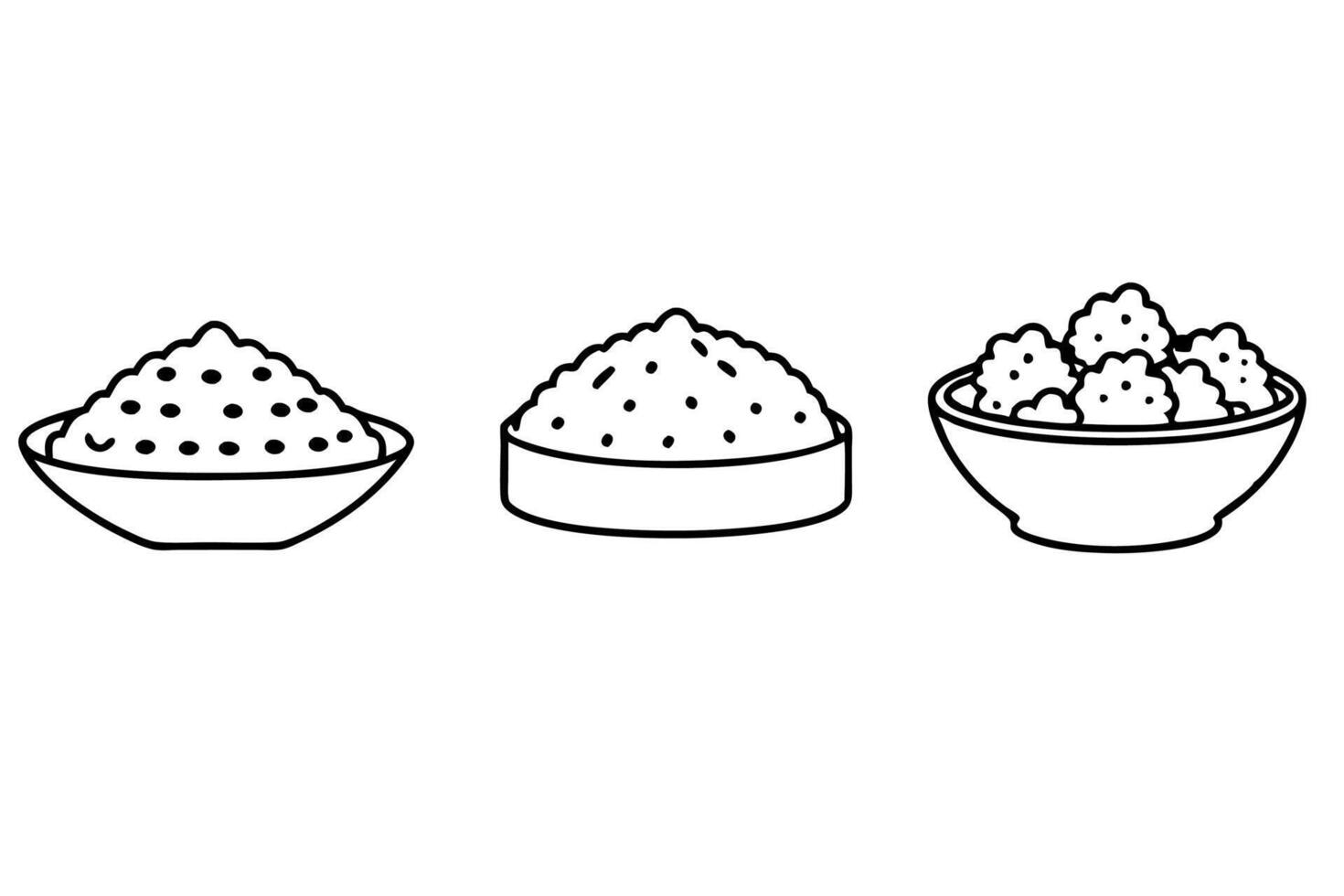 Couscous line art design elegant illustration of traditional Mediterranean cuisine vector