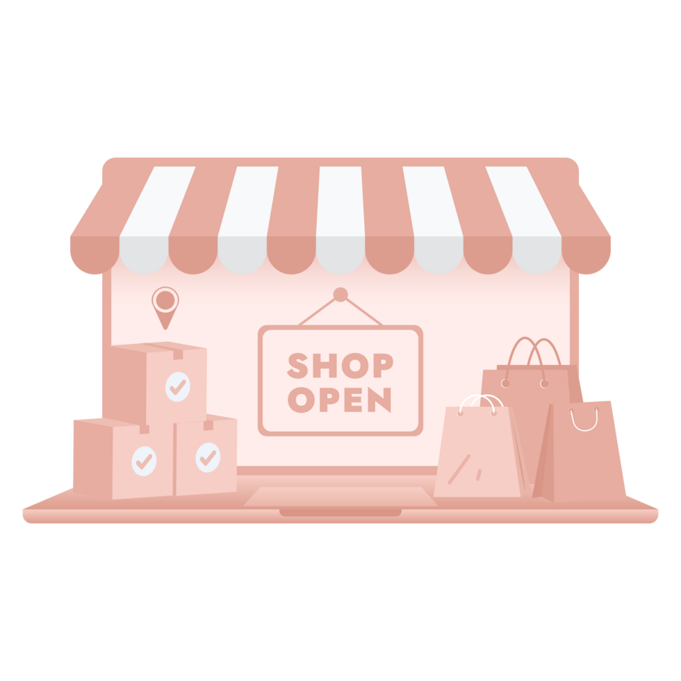 Online shopping concept, templates for online marketing and shopping. Flat design of online shopping with campaign, discount, promo, and sales. Digital marketing for web design, banner, landing page. png