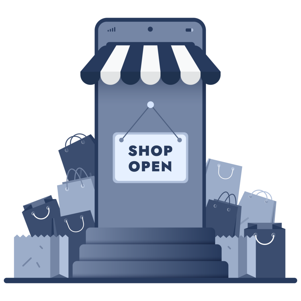 Online shopping concept, templates for online marketing and shopping. Flat design of online shopping with campaign, discount, promo, and sales. Digital marketing for web design, banner, landing page. png