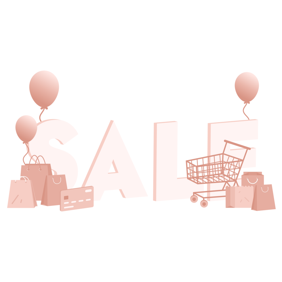 Online shopping concept, templates for online marketing and shopping. Flat design of online shopping with campaign, discount, promo, and sales. Digital marketing for web design, banner, landing page. png