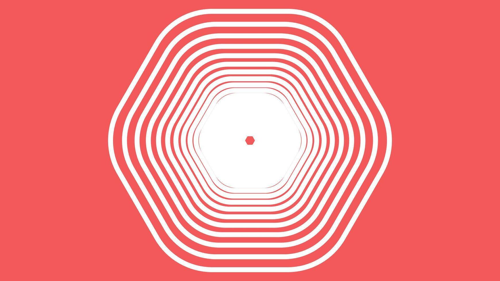Abstract spiral spinning vortex style background in red vector