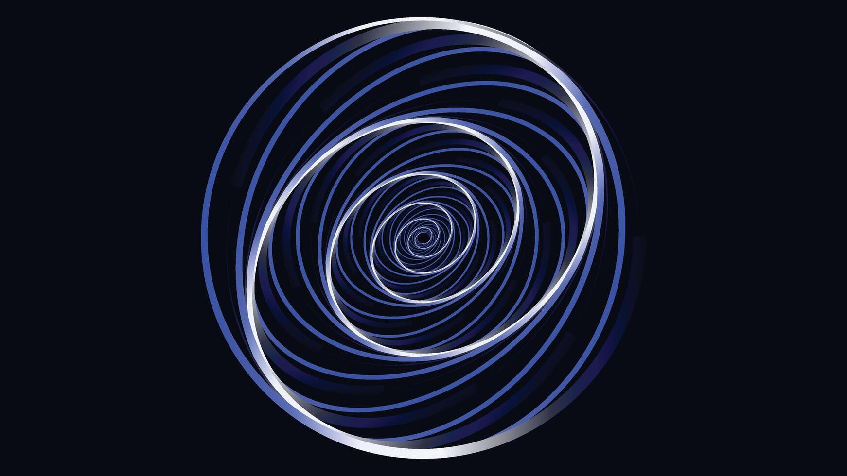 Abstract spiral gradient dotted creative background. vector