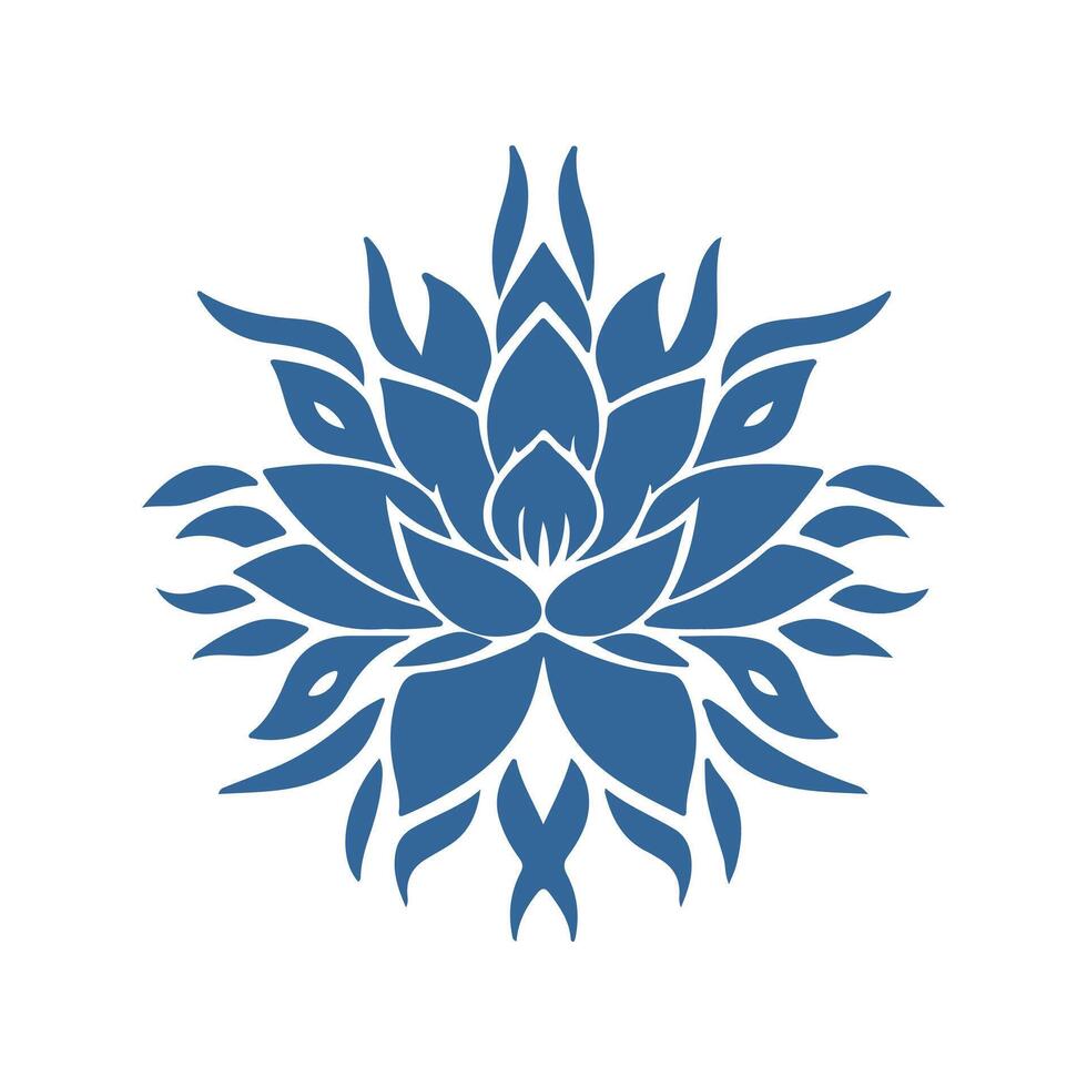 Outline flower set for artistic designs. vector