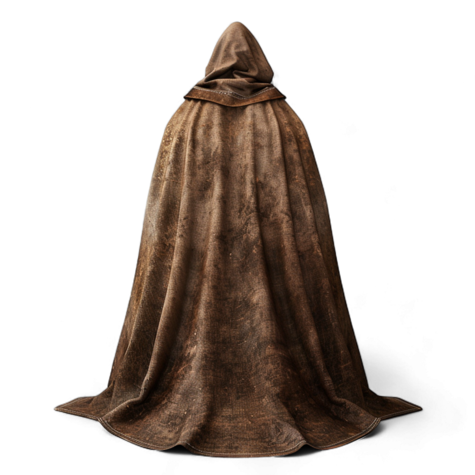 Generated Ai featuring red cloak with blood splatters png