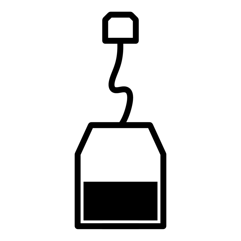 Teabag icon isolated on transparent backgroundq png