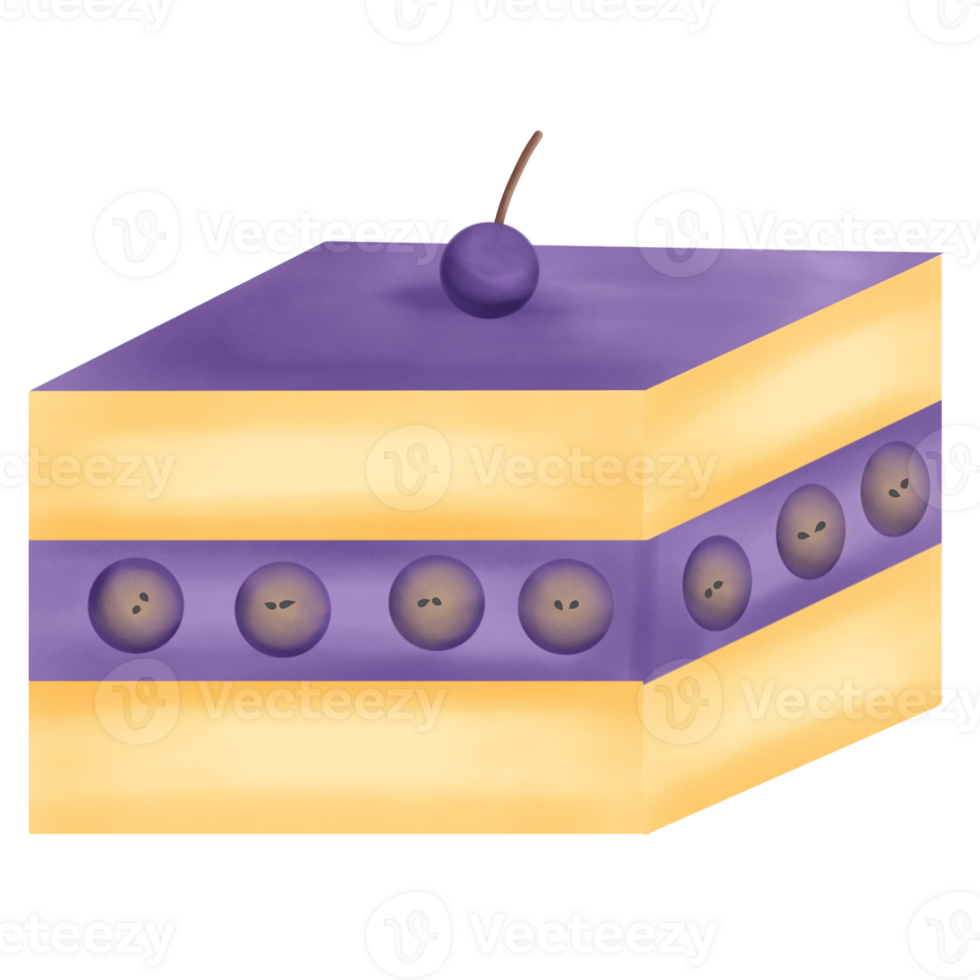 A Slice of Grape Cake png