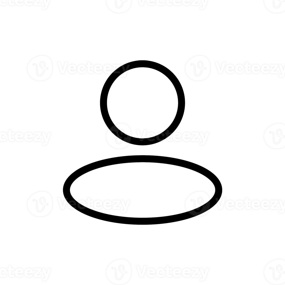 Profile user icon with simple and modern design png