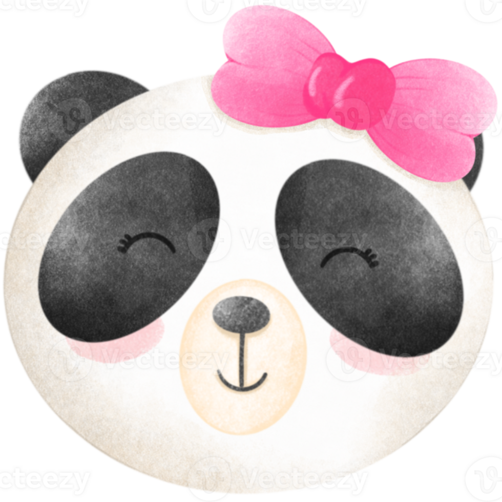 Panda Valentine's bay png