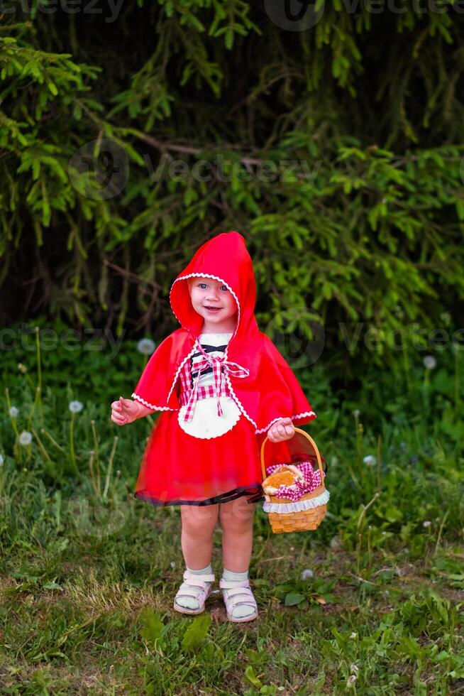 portrayal of Little Red Riding Hood, the beloved character from the famous fairy tale photo
