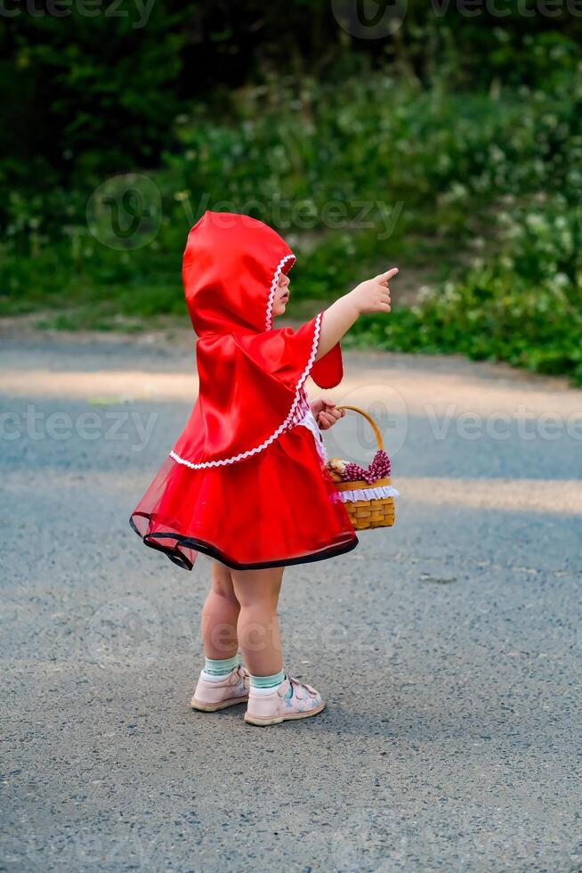portrayal of Little Red Riding Hood, the beloved character from the famous fairy tale photo