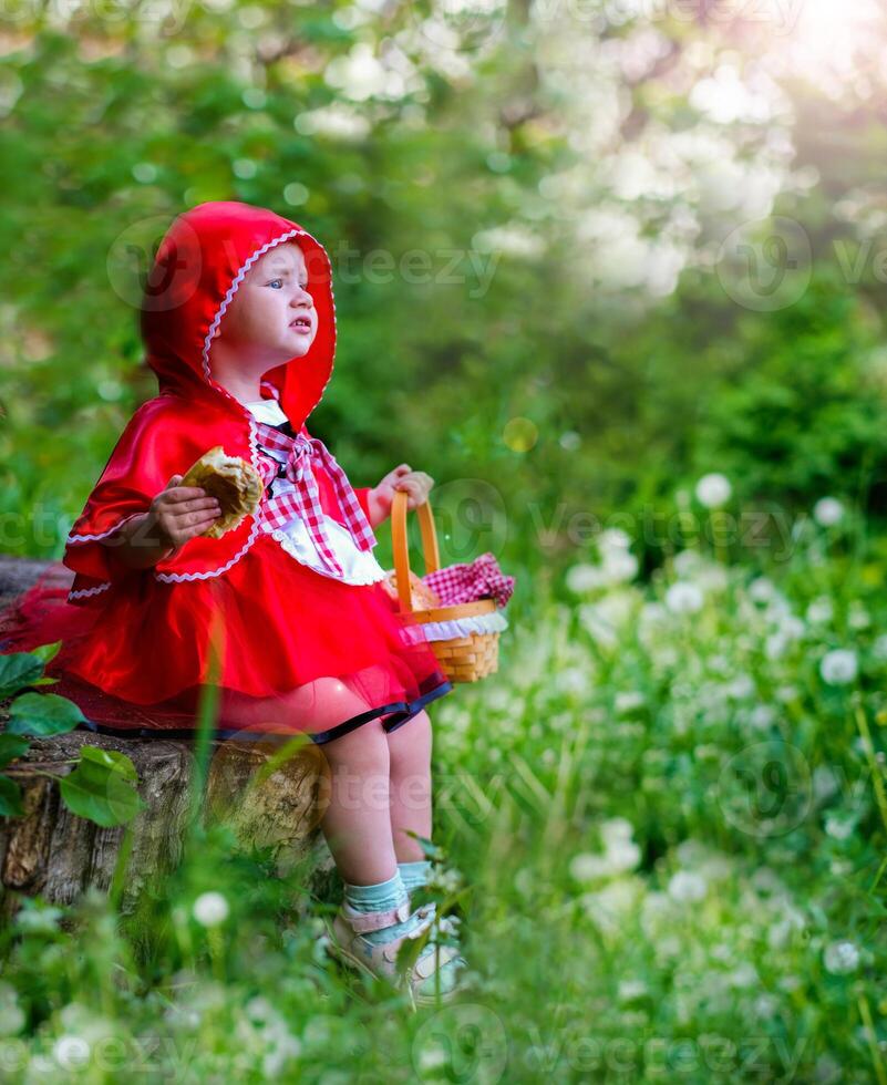 portrayal of Little Red Riding Hood, the beloved character from the famous fairy tale photo