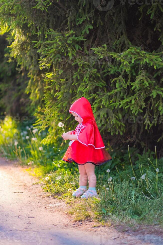portrayal of Little Red Riding Hood, the beloved character from the famous fairy tale photo