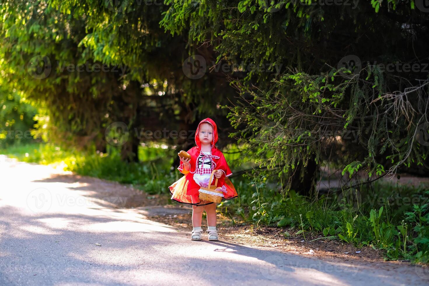 portrayal of Little Red Riding Hood, the beloved character from the famous fairy tale photo