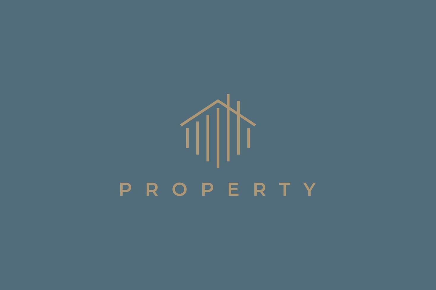 Property Logo Building Company Building Construction Home Developer Real Estate Investment vector