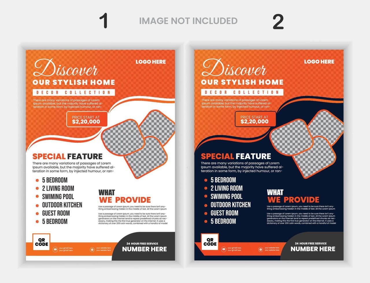 Real Estate Flyer Template Design vector