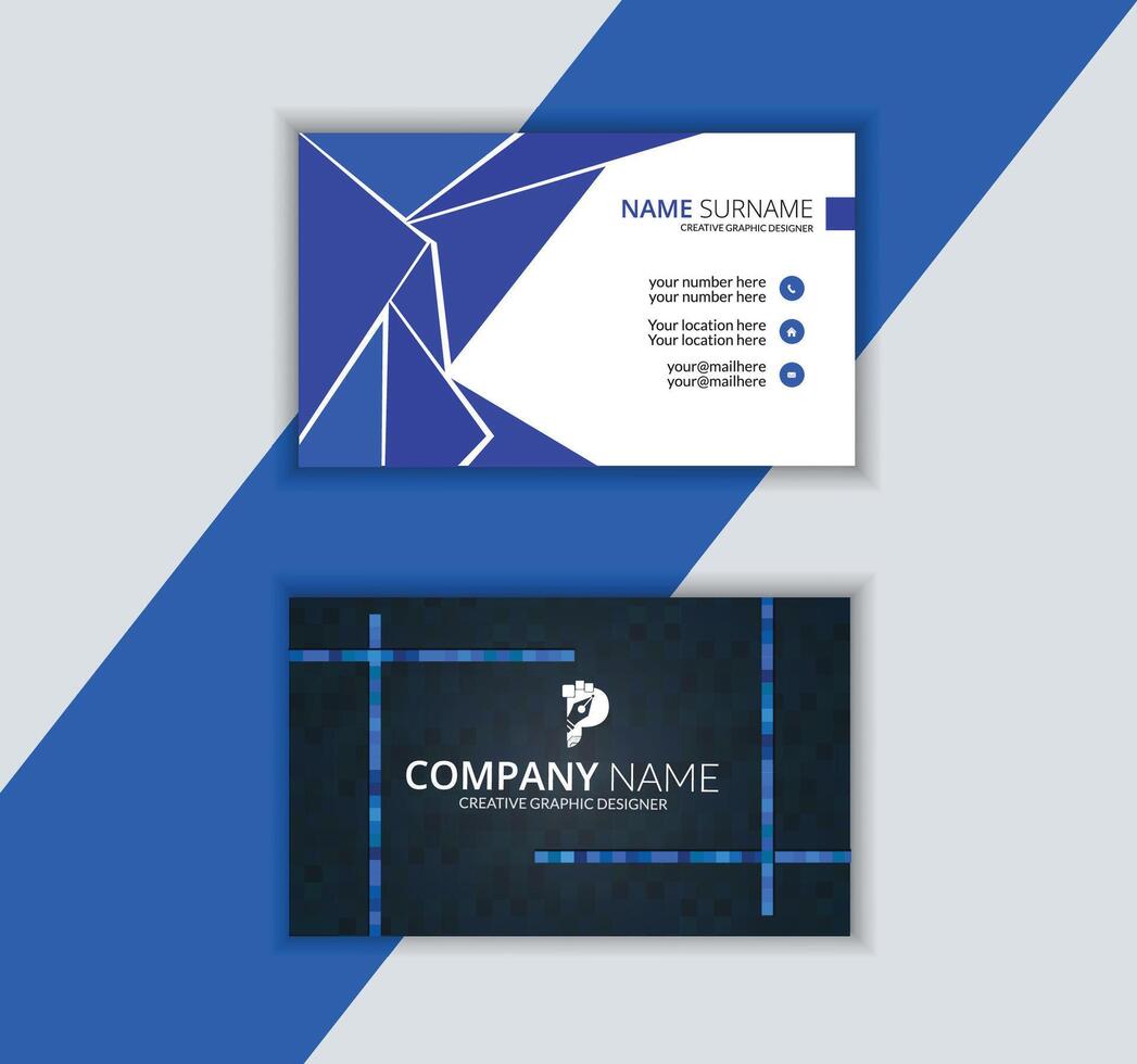 modern business card print templates vector